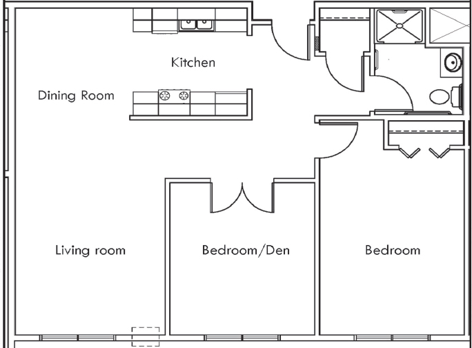 Assisted Living Floorplan - Cedar